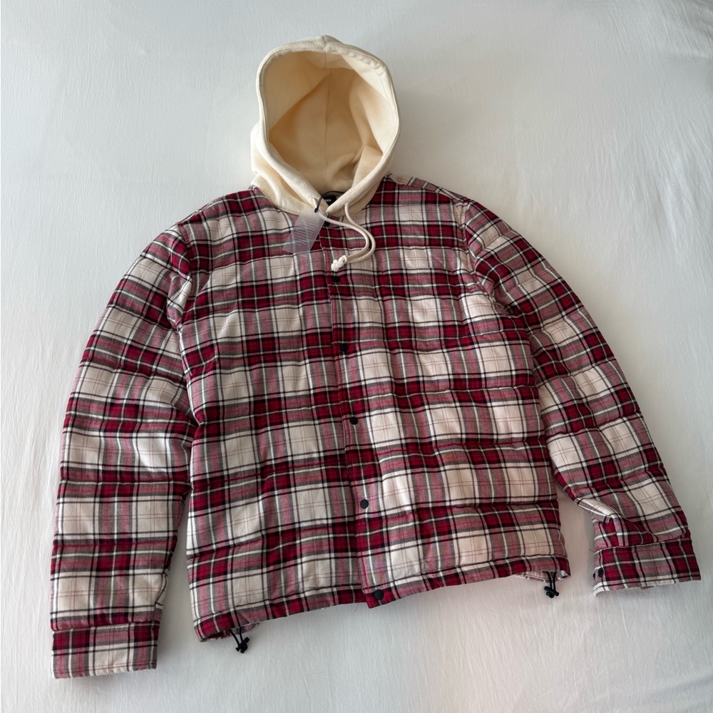 KITH Men’s Red and Off-White Hoodie Sweatshirt - Large - Mint w Tags